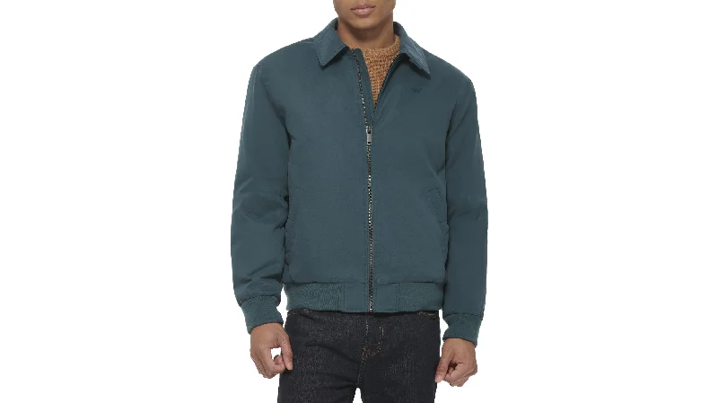 Microtwill Relaxed Laydown Collar Bomber