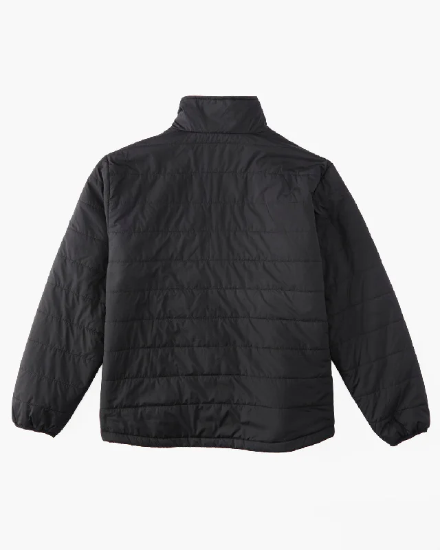 Prism Mock Quilted Jacket - Black