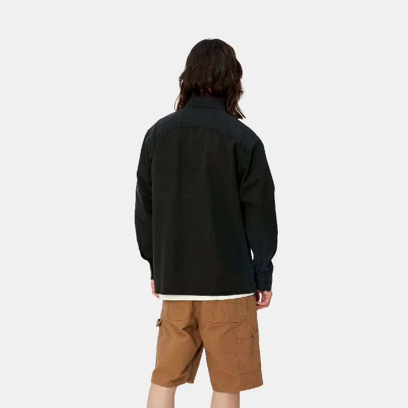 Reno Shirt Jacket | Black (garment dyed)