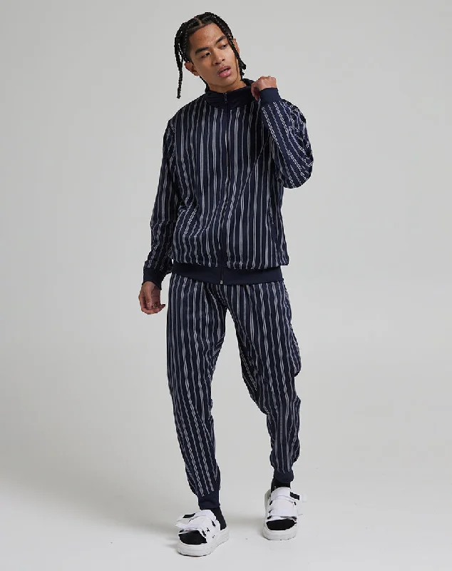 TIMON MEN'S STRIPE TRACK JACKET | NAVY