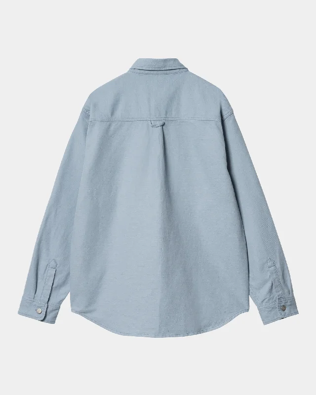 Walter Linen Shirt Jacket | Misty Sky