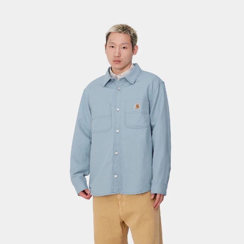 Walter Linen Shirt Jacket | Misty Sky