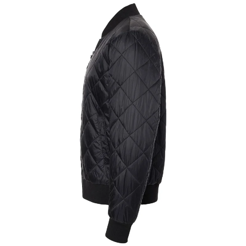 Weatherproof Men's Black Heat Last Quilted Packable Bomber