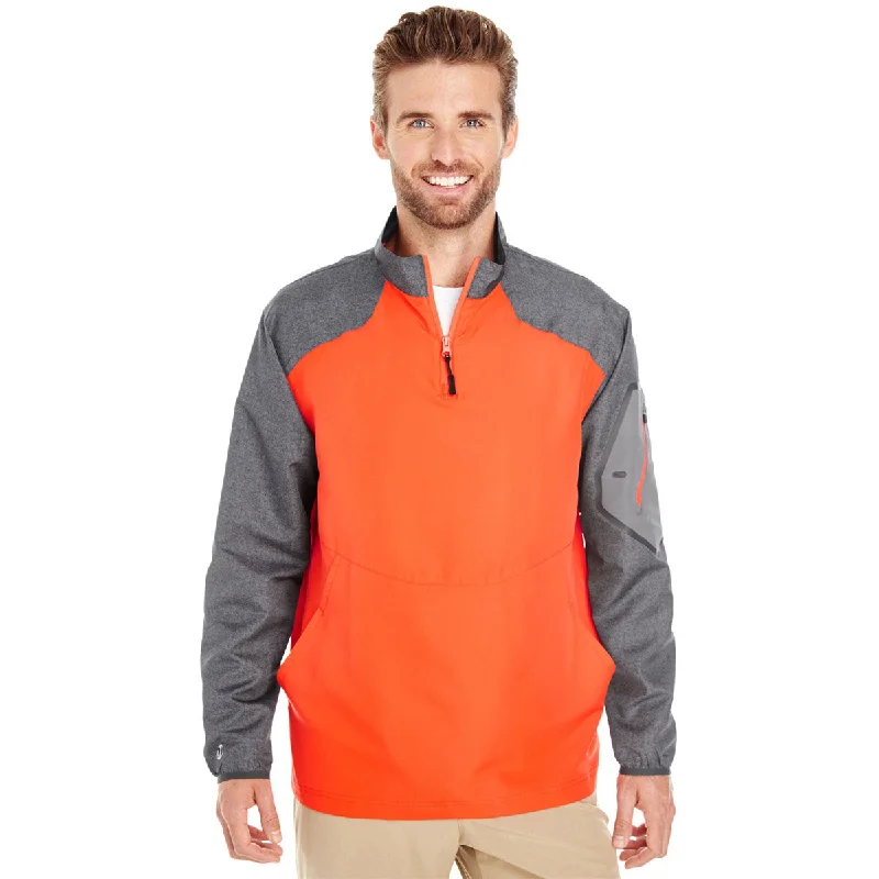 Holloway Men's Carbon Print/Orange Raider Pullover