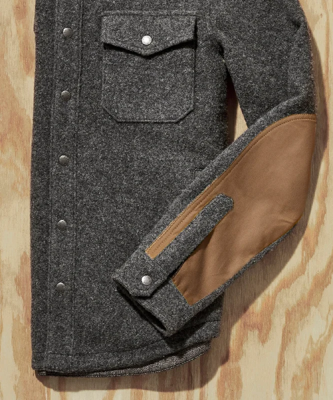 L.L.Bean x Todd Snyder Wool Shirt Jacket in Charcoal Grey