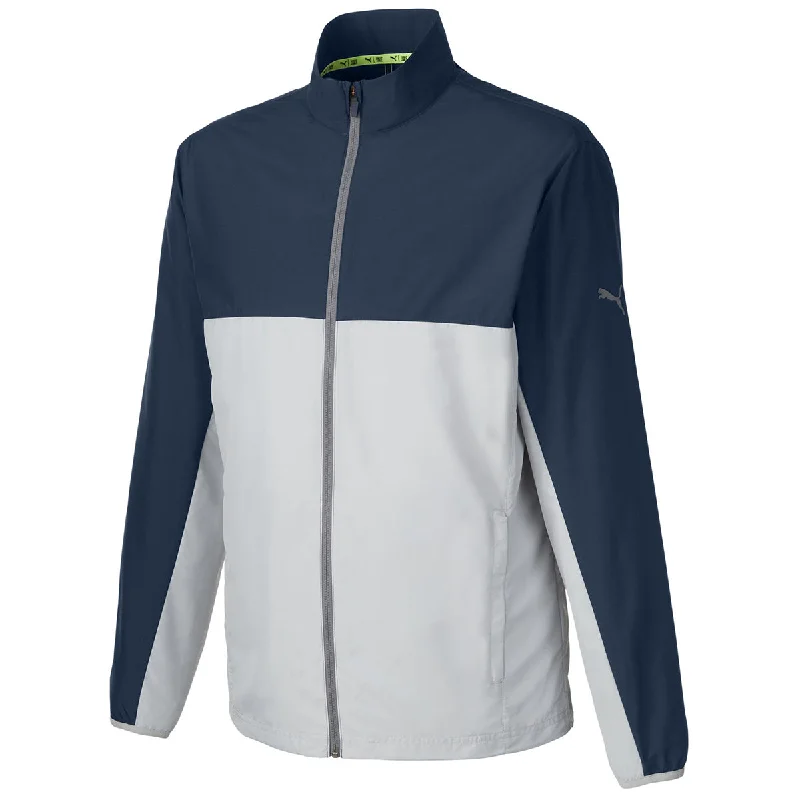 Puma Golf Men's Navy Blazer/High Rise 1st Mile Wind Jacket