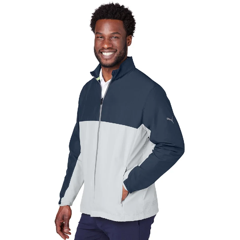 Puma Golf Men's Navy Blazer/High Rise 1st Mile Wind Jacket