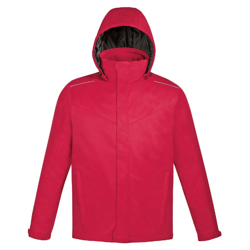 Core 365 Men's Classic Red Region 3-in-1 Jacket with Fleece Liner