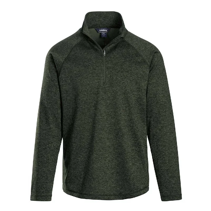 Landway Men's Heather Moss Summit Textured Knit Jacket