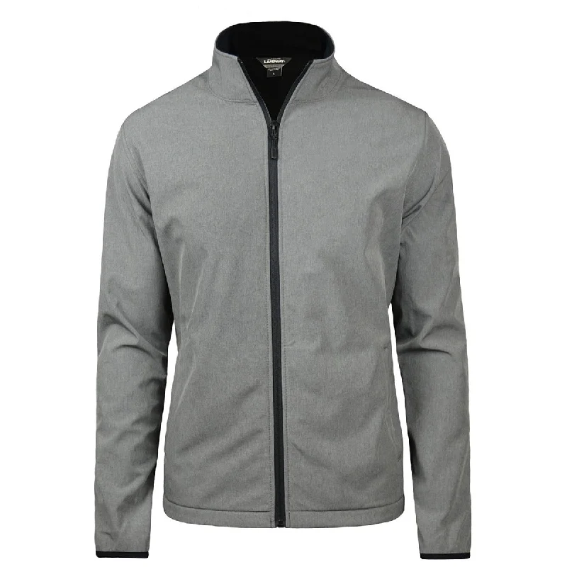 Landway Men's Heather Grey Alta Soft-Shell Jacket