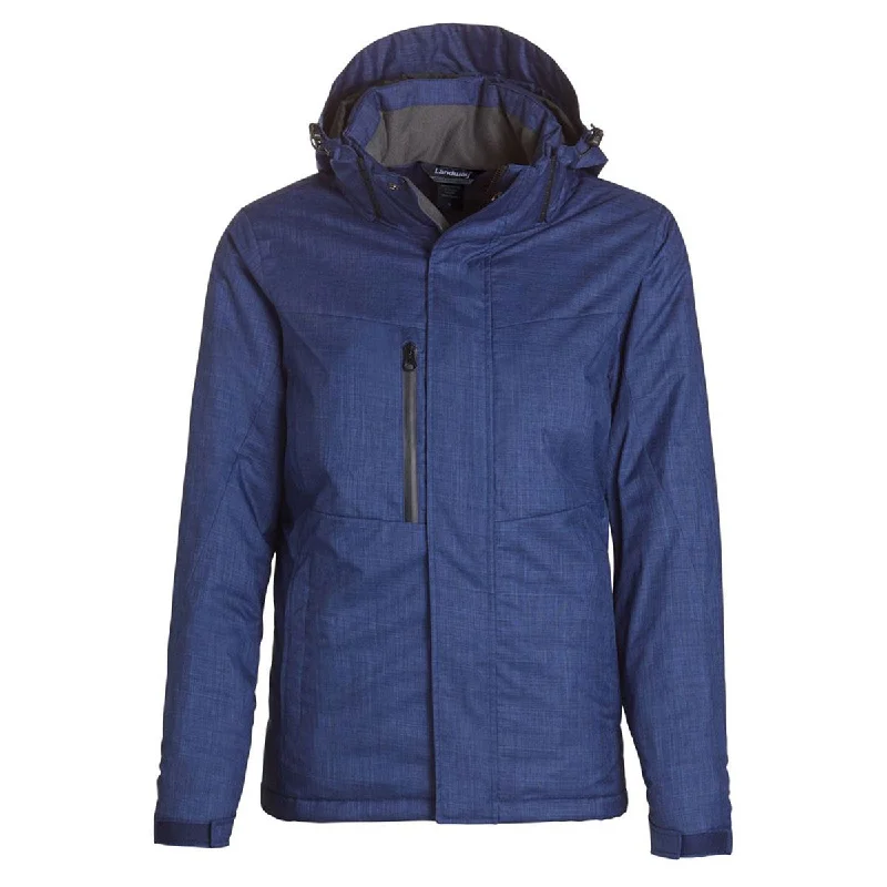 Landway Men's Heather Blue Odyssey Thermal Parka