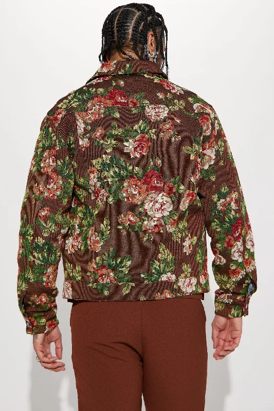 All You Need Is Tapestry Trucker Jacket - Brown/combo