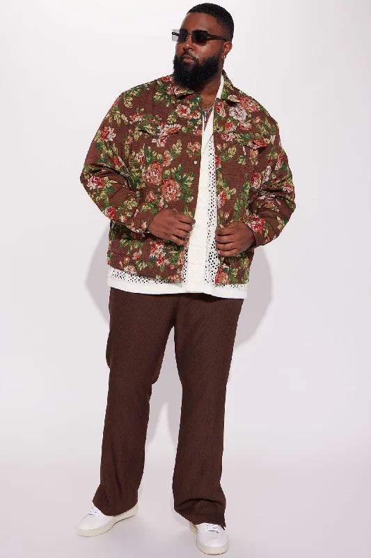 All You Need Is Tapestry Trucker Jacket - Brown/combo