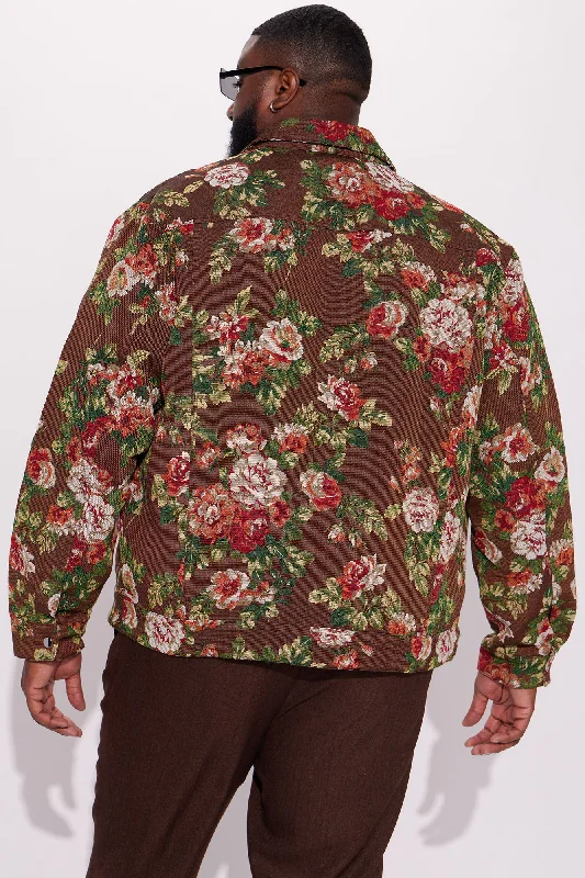 All You Need Is Tapestry Trucker Jacket - Brown/combo