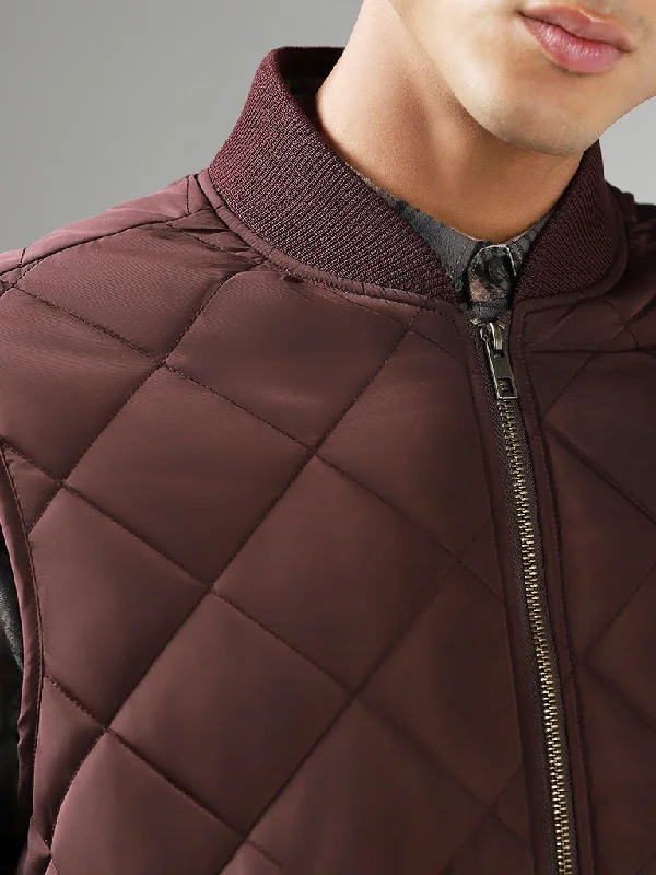 Ascot Brown Quilt Relaxed Fit Jacket