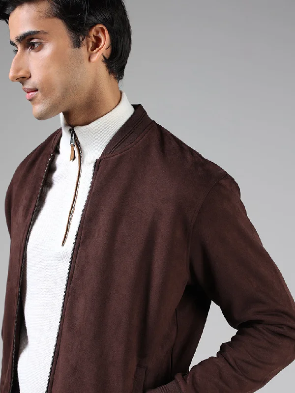 Ascot Brown Relaxed Fit Suede Jacket