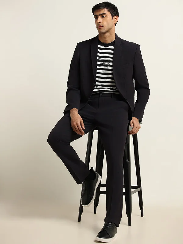 Ascot Navy Relaxed Fit Blazer