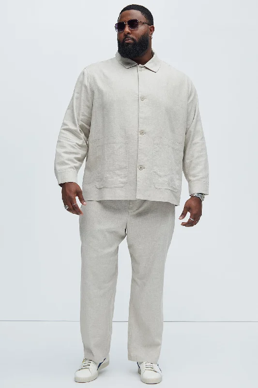 Bahamas Linen Chore Jacket - Stone