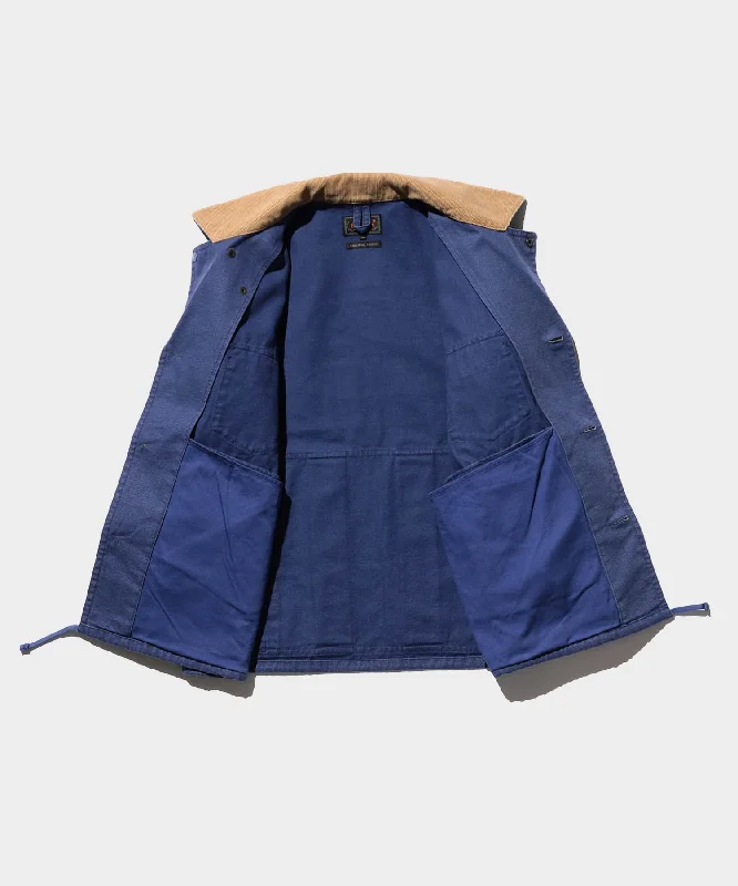 BEAMS Plus Fish-hunting Jacket Heavy Oxford in Blue