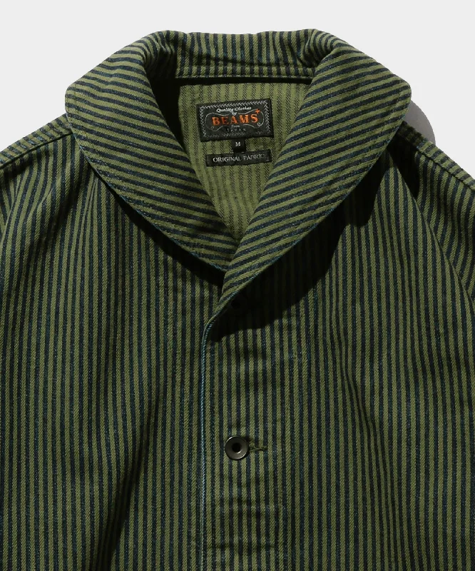 BEAMS Plus Mil Shawl Jacket in Hickory