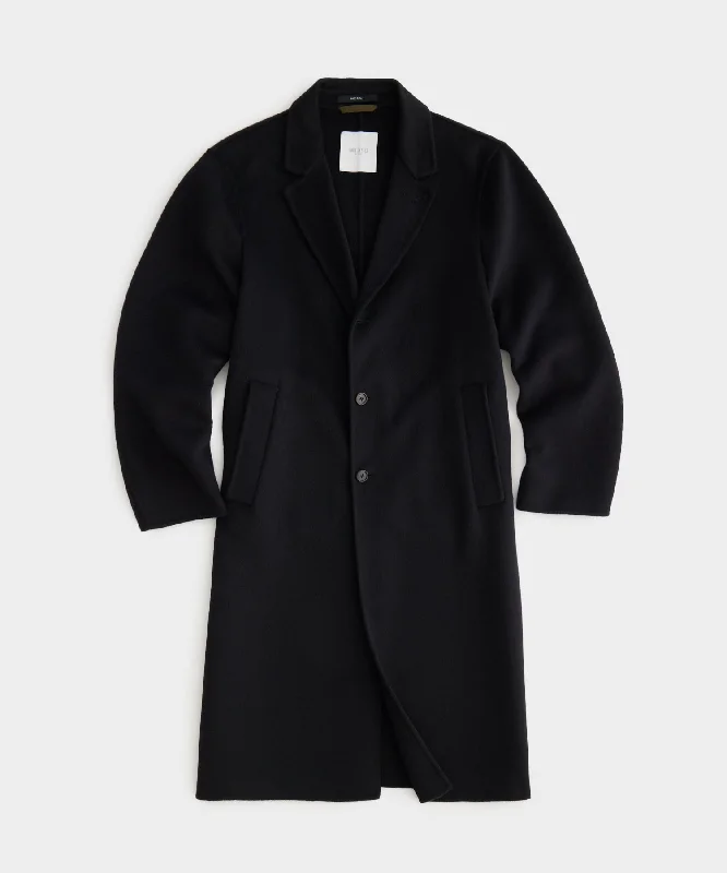 Italian Cashmere Topcoat in Black