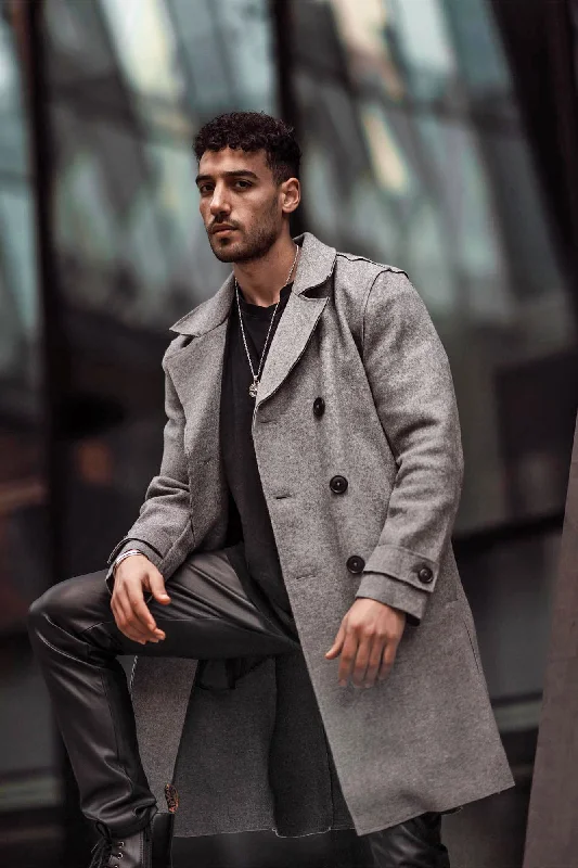 Boston Car Coat - Charcoal