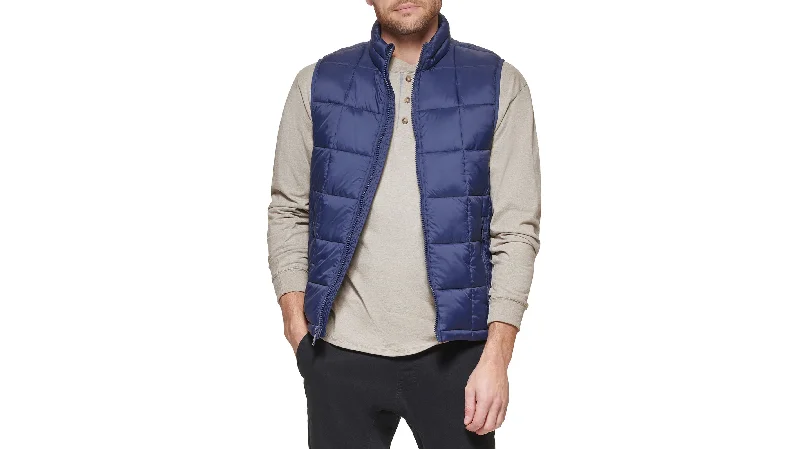 Box Quilt Puffer Vest, Regular Fit