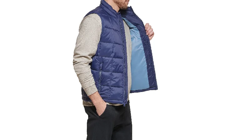 Box Quilt Puffer Vest, Regular Fit