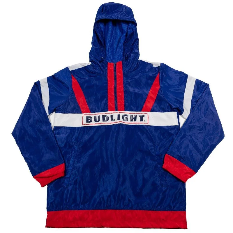 Bud Light Retro Striped Windbreaker