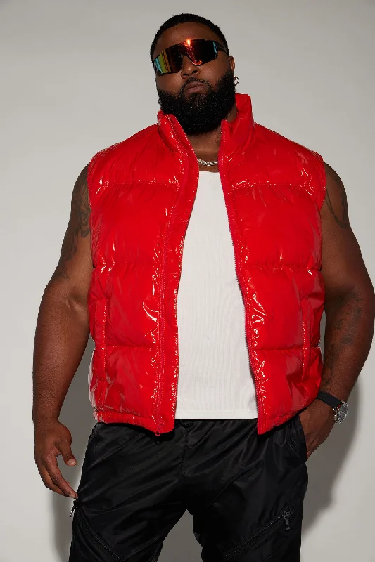 Caleb Puffer Vest - Red