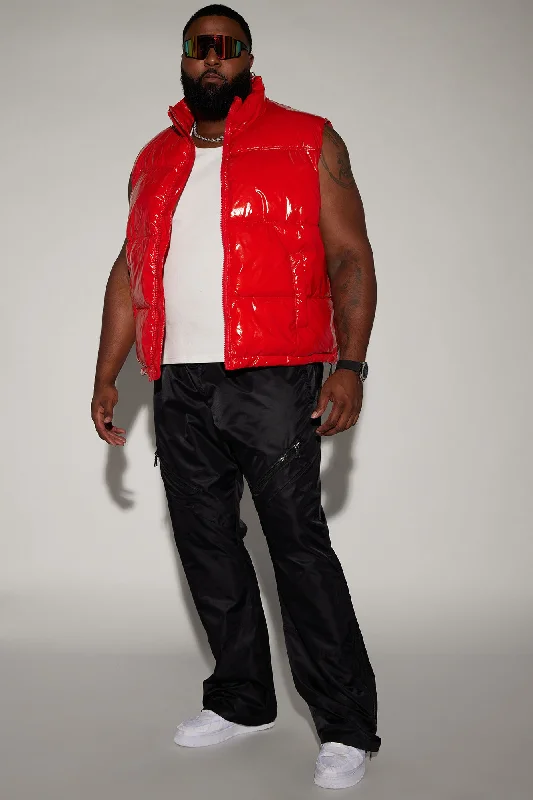 Caleb Puffer Vest - Red