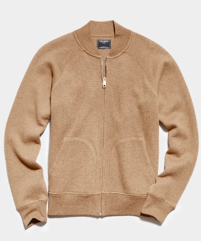 Cashmere Camel Track Jacket