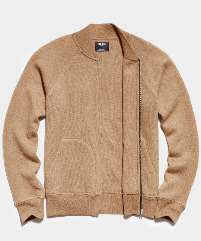 Cashmere Camel Track Jacket