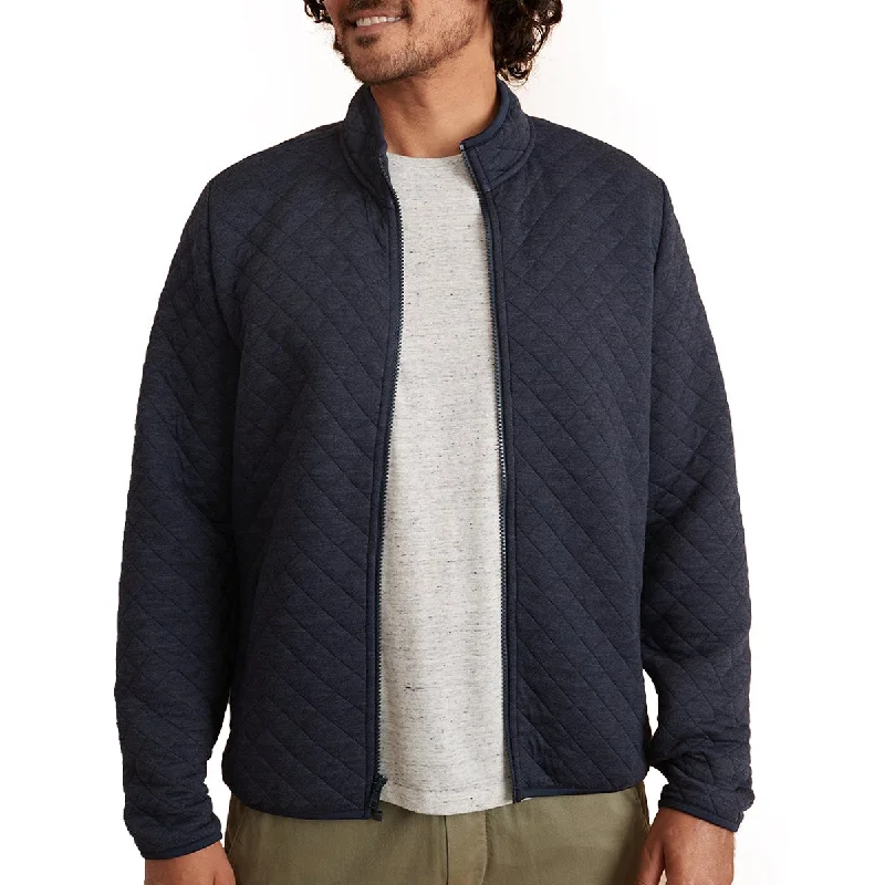 Marine Layer Men's Navy Heather Corbet Full Zip Jacket