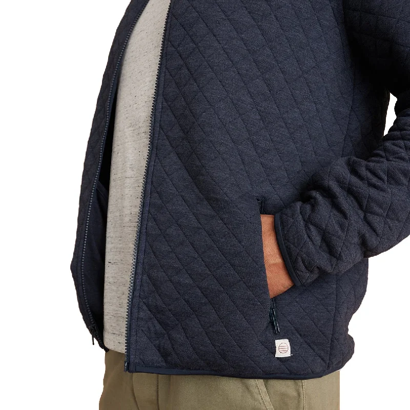 Marine Layer Men's Navy Heather Corbet Full Zip Jacket