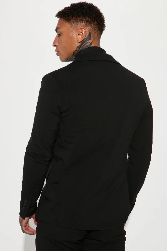 The Modern Stretch Suit Jacket - Black