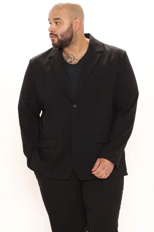 The Modern Stretch Suit Jacket - Black