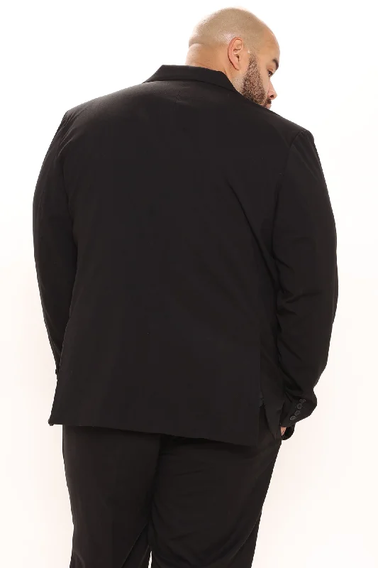 The Modern Stretch Suit Jacket - Black