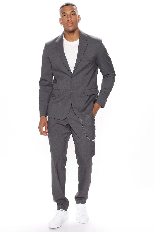 The Modern Stretch Suit Jacket - Charcoal