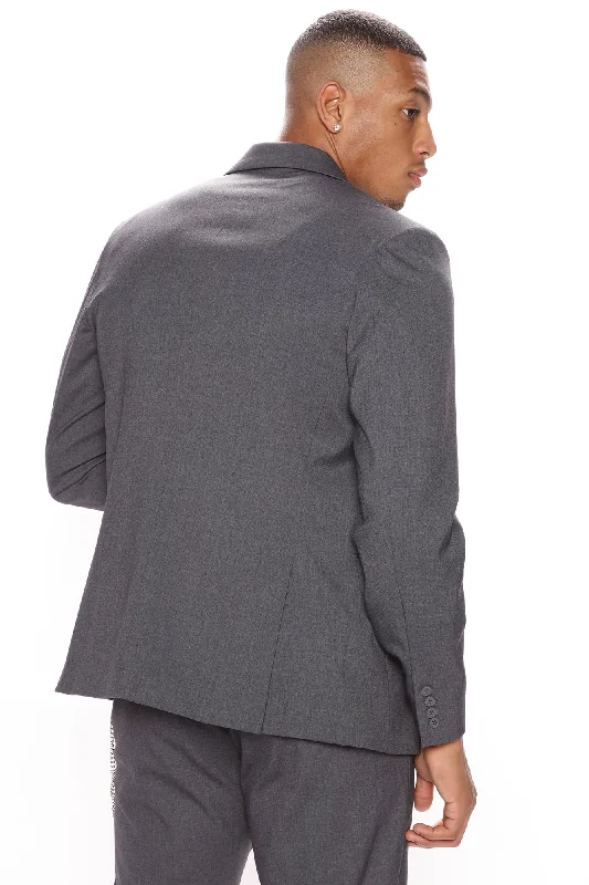 The Modern Stretch Suit Jacket - Charcoal