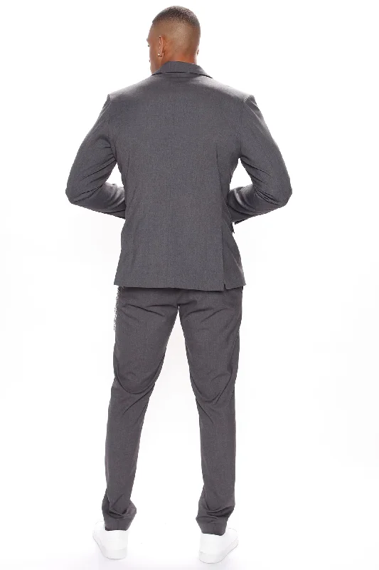 The Modern Stretch Suit Jacket - Charcoal