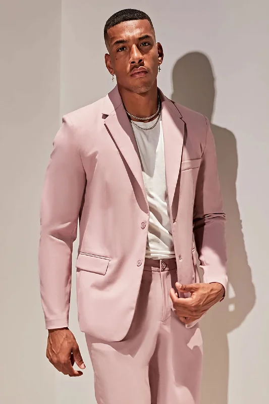 The Modern Stretch Suit Jacket - Mauve