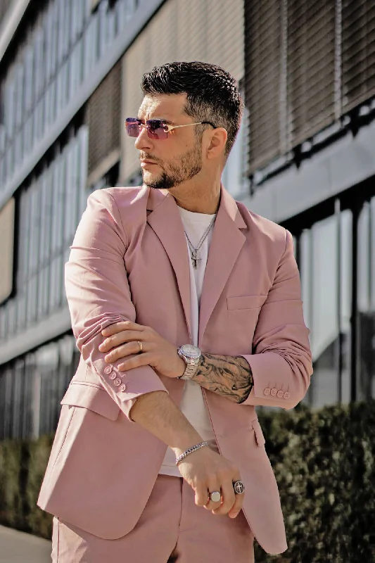 The Modern Stretch Suit Jacket - Mauve