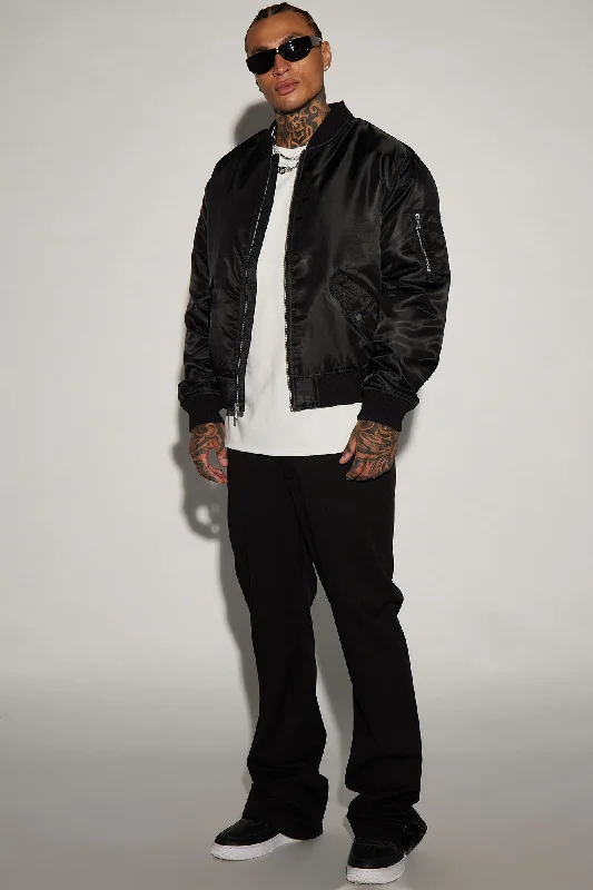 Classic Bomber Jacket - Black