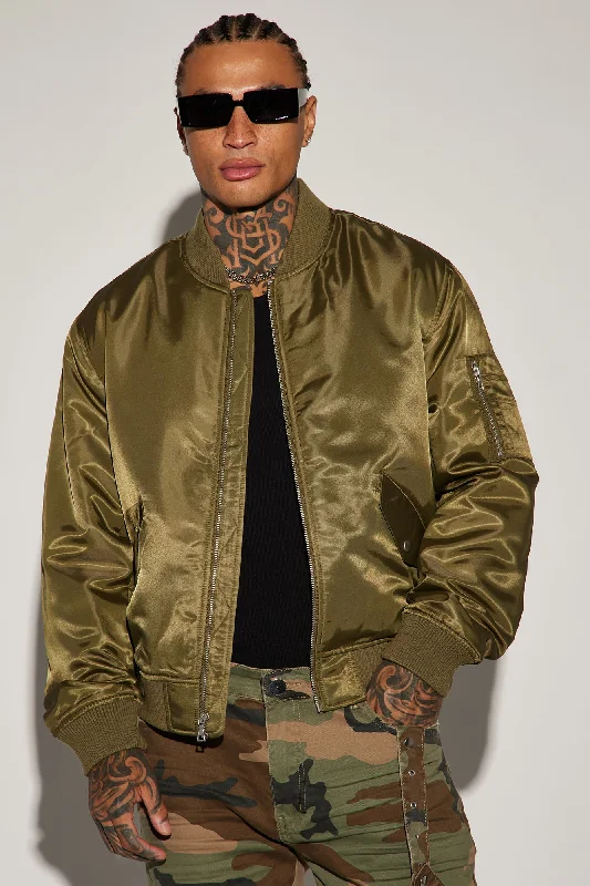 Classic Bomber Jacket - Olive