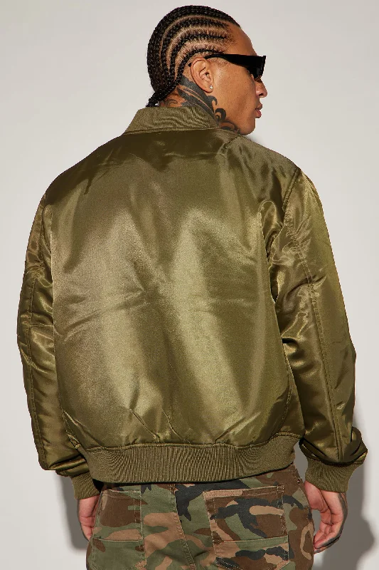 Classic Bomber Jacket - Olive