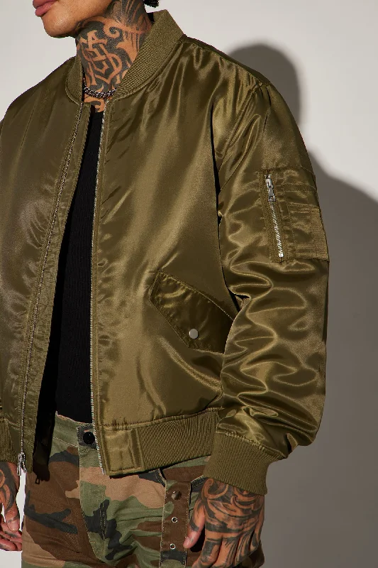 Classic Bomber Jacket - Olive