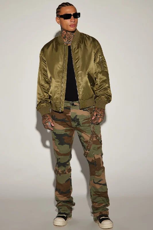 Classic Bomber Jacket - Olive