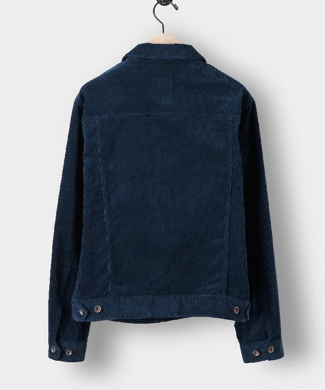 Italian Corduroy Dylan Jacket in Navy