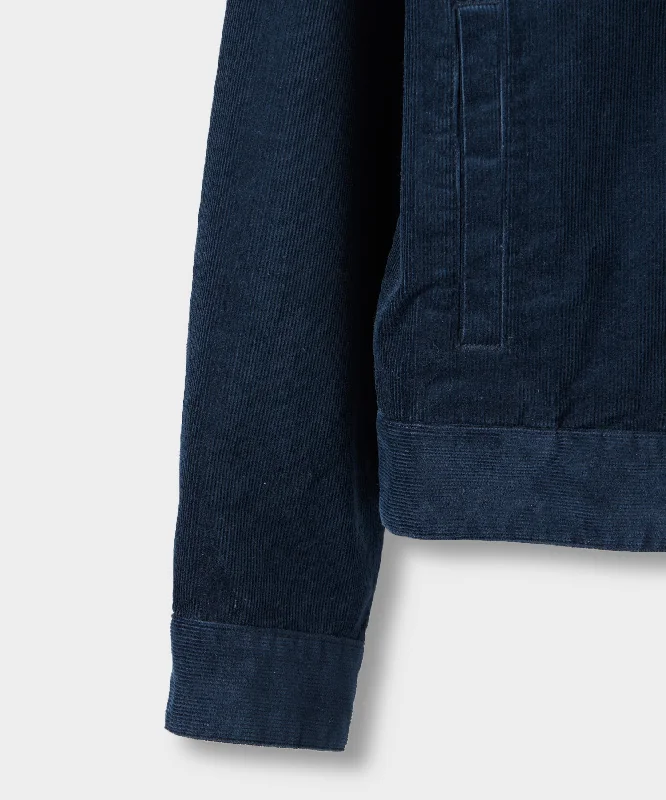 Italian Corduroy Dylan Jacket in Navy